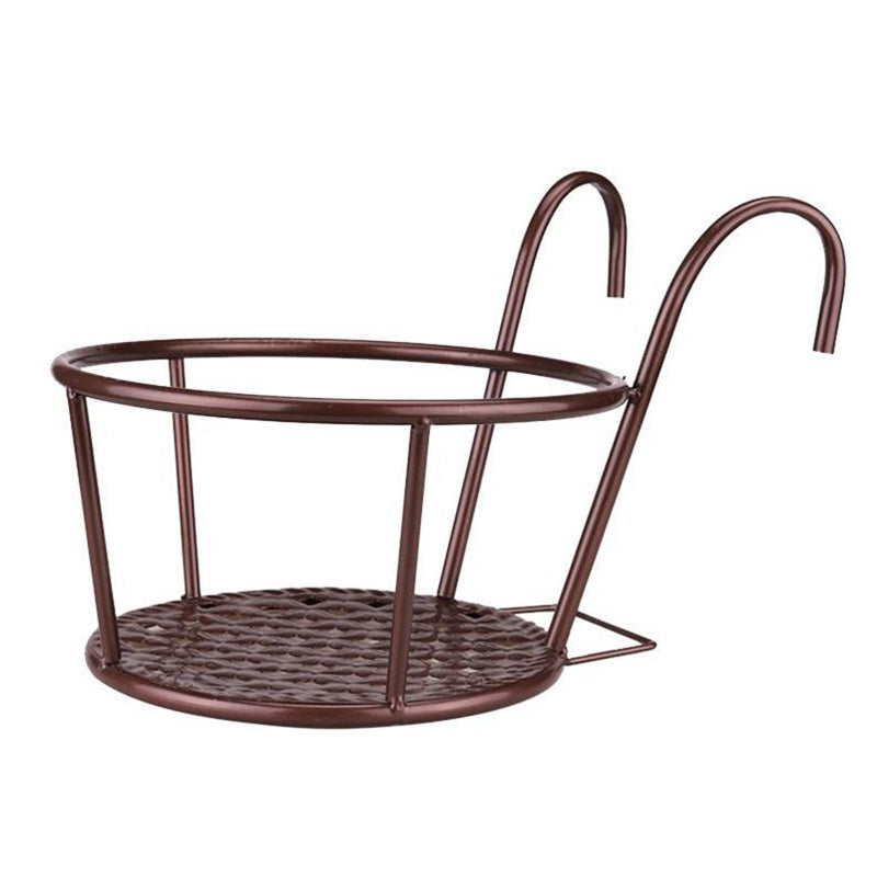 Chrome Black Metal Plant Pot Holder Outdoors Decoration Flower