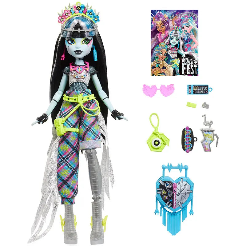 Authentic Barbie Frankie Stein Collectible Figure Gift Toy Perfect for High School Monster Fest Series Anime Cosplay Fans