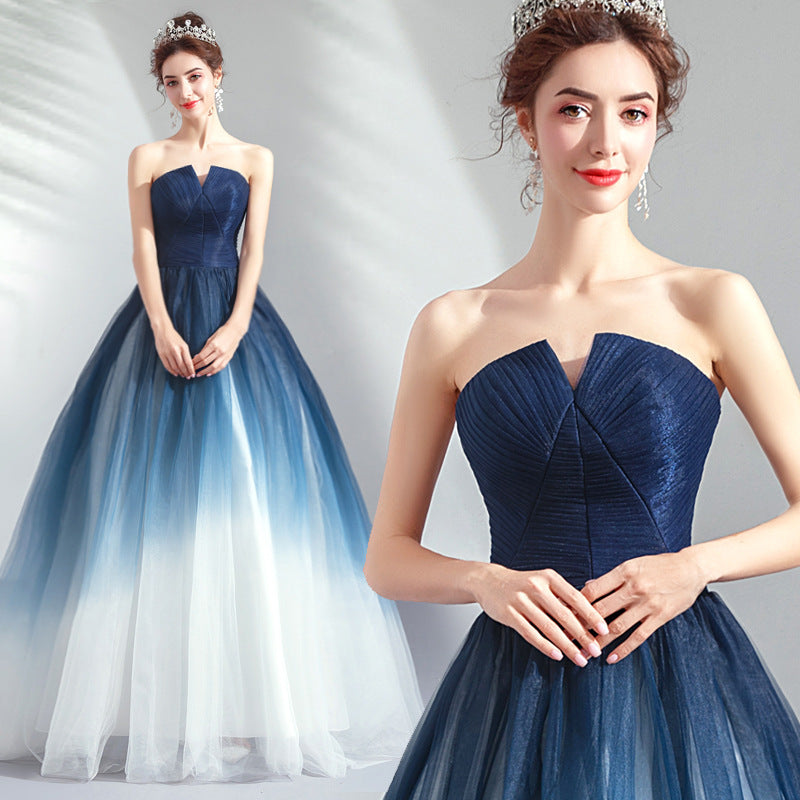 Fantasy Starry Dress Gradient Skirt Women