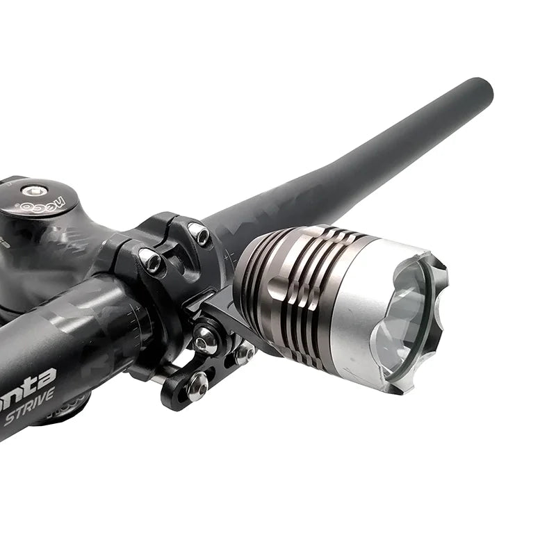 Bicycle Headlight Bracket Stem Mount Aluminum Alloy Cycling Front Light Holder Clip Camera Stand Connector Light Lamp Rack