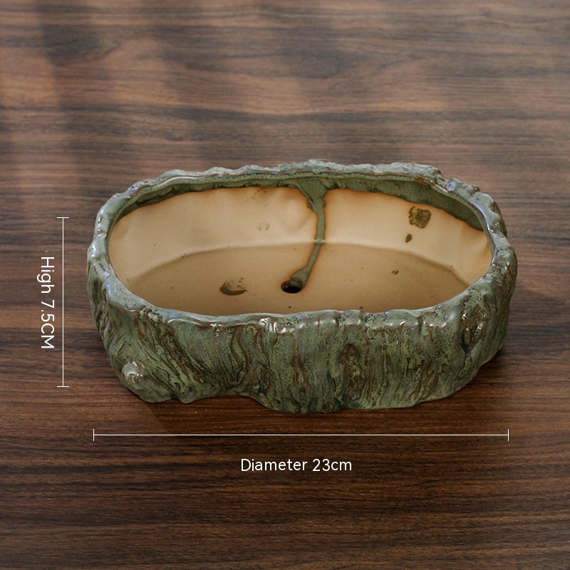 Ceramic Green Plant Flower Pot