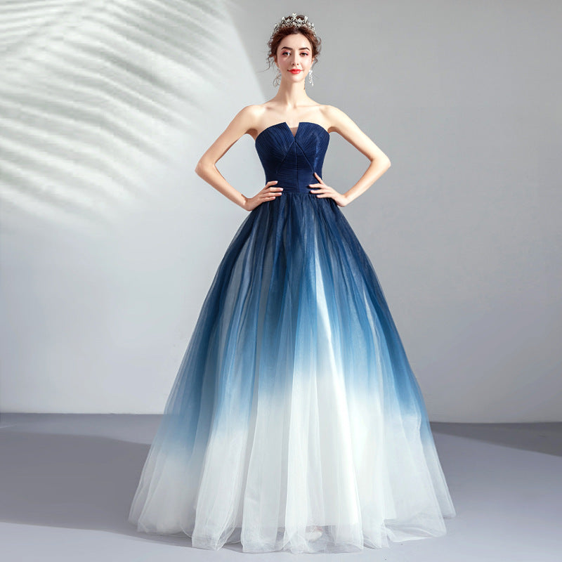 Fantasy Starry Dress Gradient Skirt Women