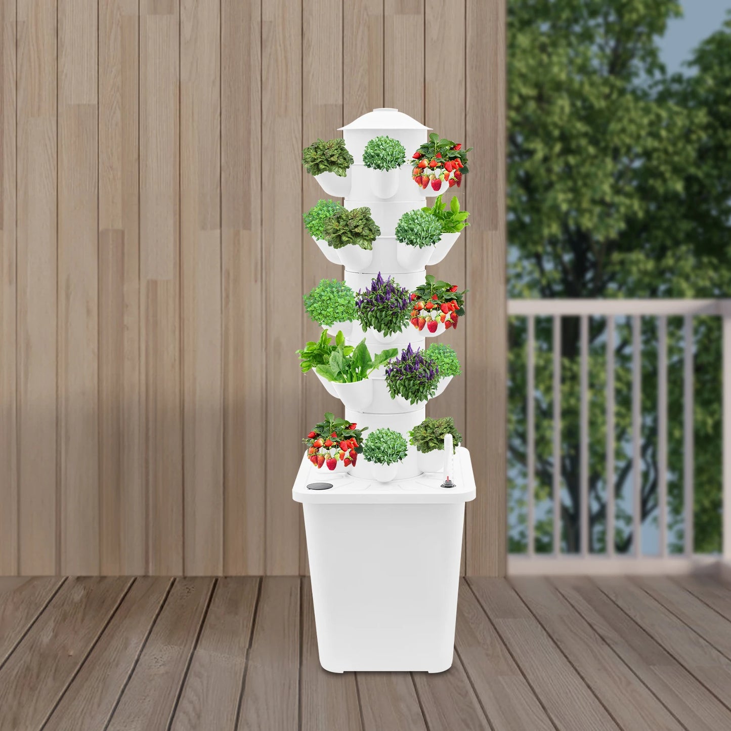 5 -Tiers Hydroponic Growing Kit, 25-Pod Hydroponic Mechanism, Home Gardening Mechanism 100-240V