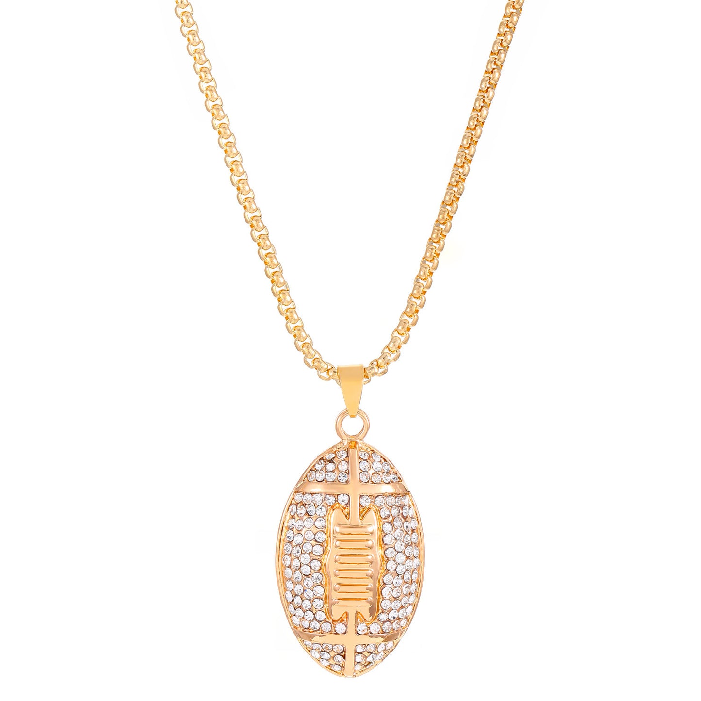 American Football Pendant Necklace
