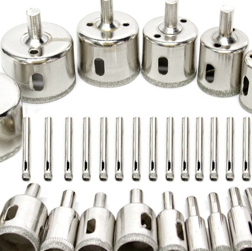 A set of 30 pieces marble hole opener