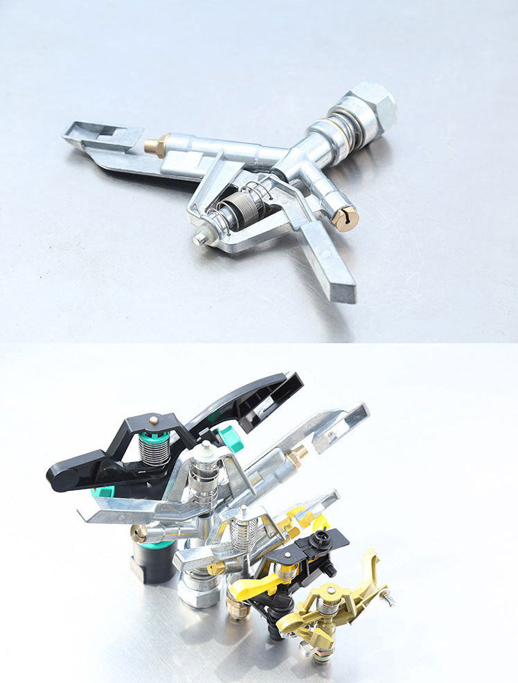 Alloy Spray Irrigation Lawn Rocker Arm Landscaping 360 Degrees Automatic Rotation