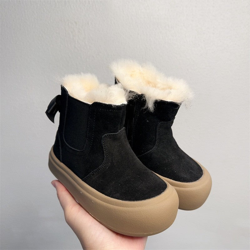Children's Fur Integrated Cotton Boots