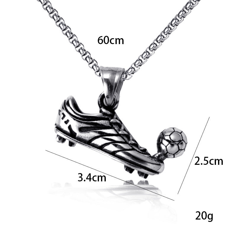 Alloy Sneaker Football Necklace Pendant