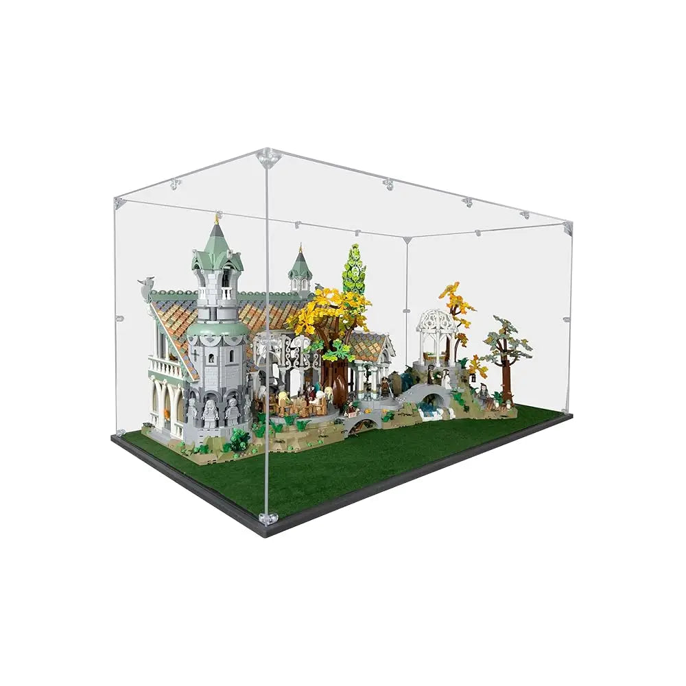 Acrylic Display Case Compatible For Rivendell #10316, Dustproof Display Case (Case Only) ( Sets Are Not Luded)