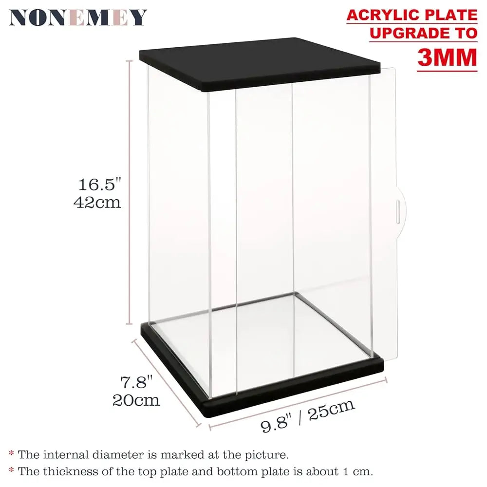 Clear Acrylic Display Case With Remote Control Light For Bearbrick, Dustproof Model Showcase Organizer Box, Display Case For