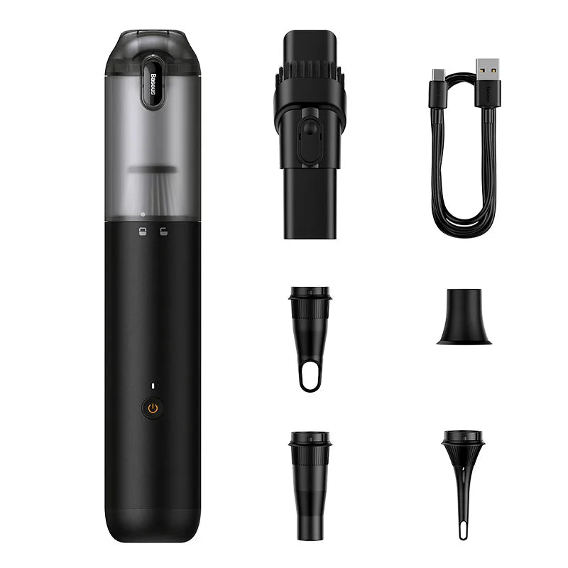 Baseus A3 Lite Car Vacuum 12000Pa Cleaner Airflow Pump Wireless Portable Car Cleaner 4-in-1 Mini Vacuum Cleaner for Car Home