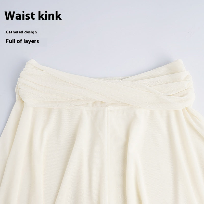 Classical Dance Practice Pants Soft Mesh Waist Head Short Pantskirt