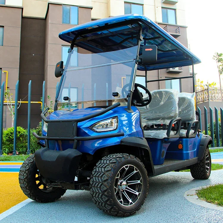 Chinese 2 Seat Electric Golf Carts Cheap Prices Buggy Car For Sale Club 48 Volt Batteries Bus Standing Golf Cart