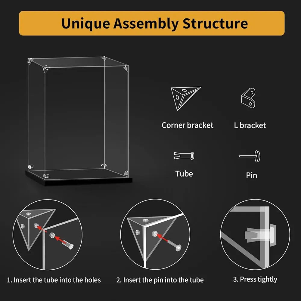 Acrylic Display Case For 76328 Classic Tv Series Batmobile, 42127 Batmobile, 21054 The White House Or 42126 F-150 Raptor,