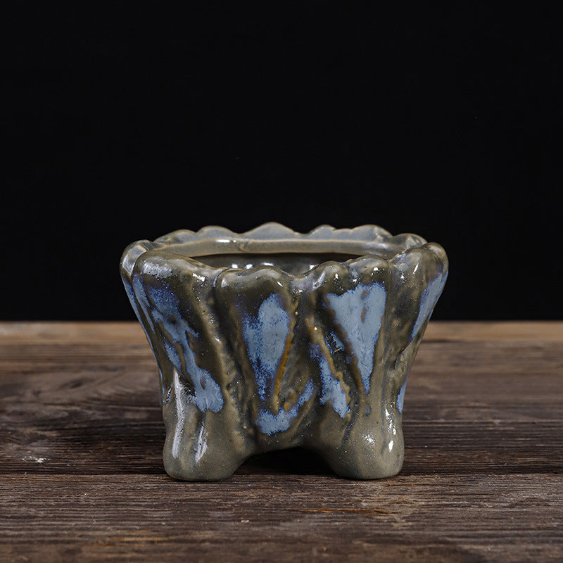 Creative Retro Plain Burning Ceramic Plant Ceramic Flower Pot