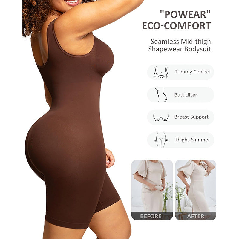 European And American Seamless Jumpsuit Hip-lift And Belly Shaping Tight Corset