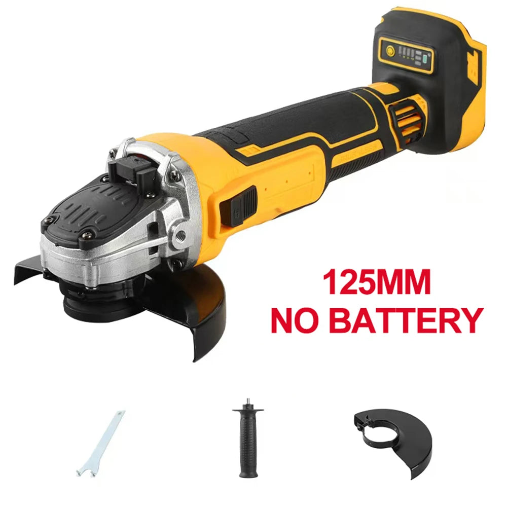 Brushless Angle Grinder For Makita 21V Battery(No Battery) 100mm/125mm Flat Head Angle Grinder Bare Machine Tool Cutting Machine