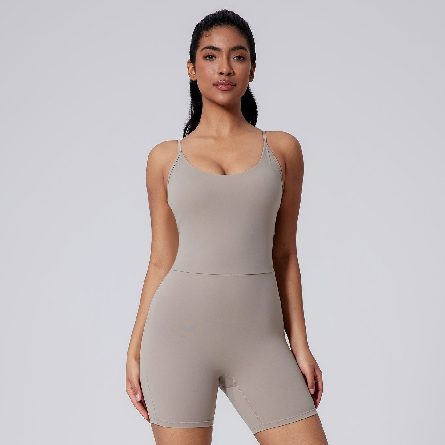 Beauty Back Yoga Jumpsuit Sports Shorts Slim Outdoor