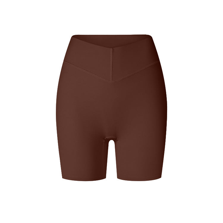 Autumn And Winter Sports Shorts Peach Hip High Elastic Shaping