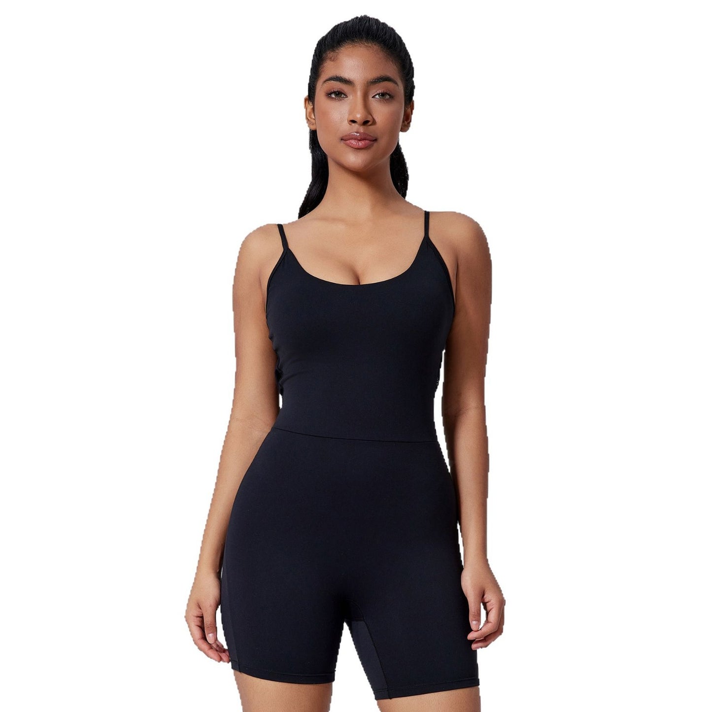 Beauty Back Yoga Jumpsuit Sports Shorts Slim Outdoor
