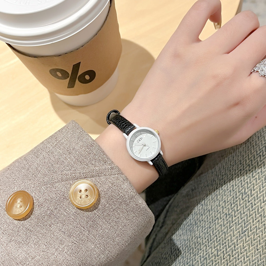 Candy-colored Dopamine Women's Watch Thin Strap
