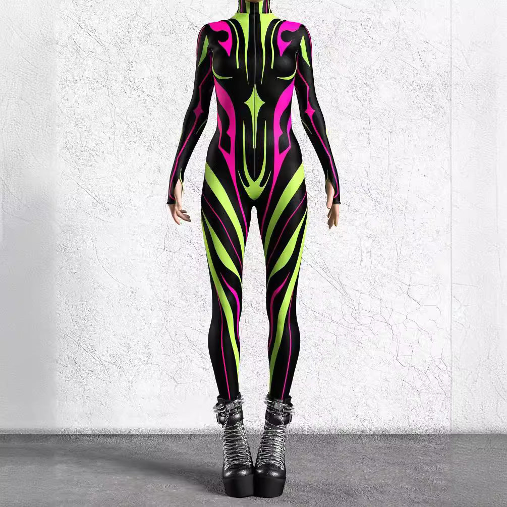 3D Digital Printing Cosplay One-piece Play Costume