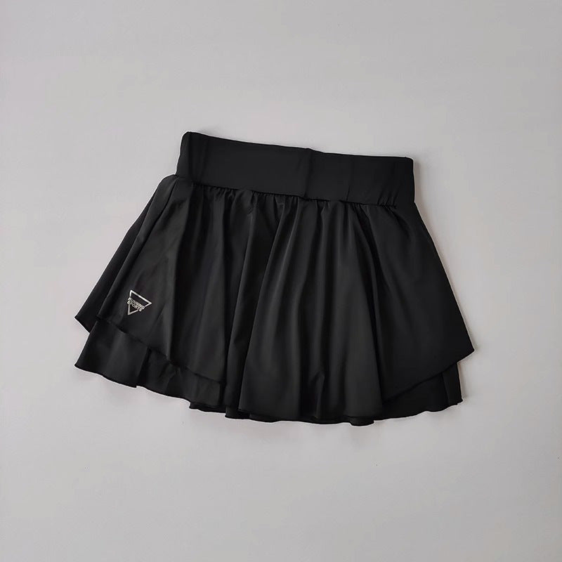 Fake Two-piece Yoga Anti-exposure Sports Fitness Dance Short Dress