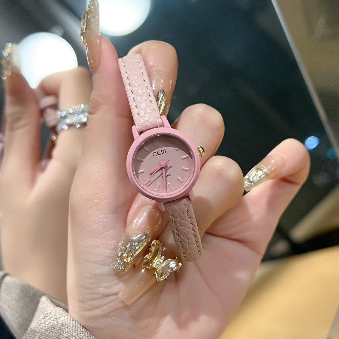 Candy-colored Dopamine Women's Watch Thin Strap