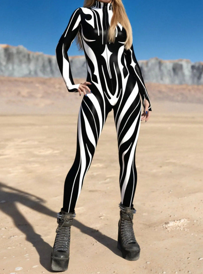 3D Digital Printing Cosplay One-piece Play Costume
