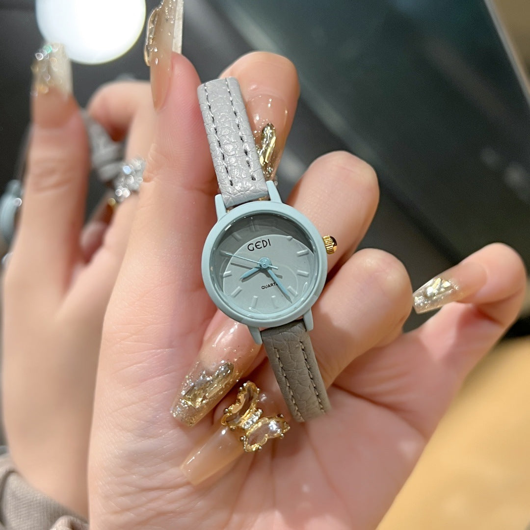 Candy-colored Dopamine Women's Watch Thin Strap