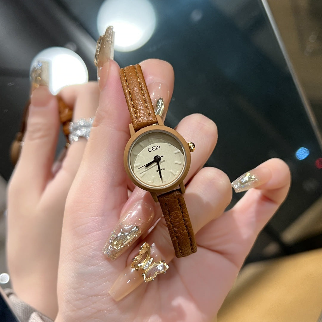 Candy-colored Dopamine Women's Watch Thin Strap