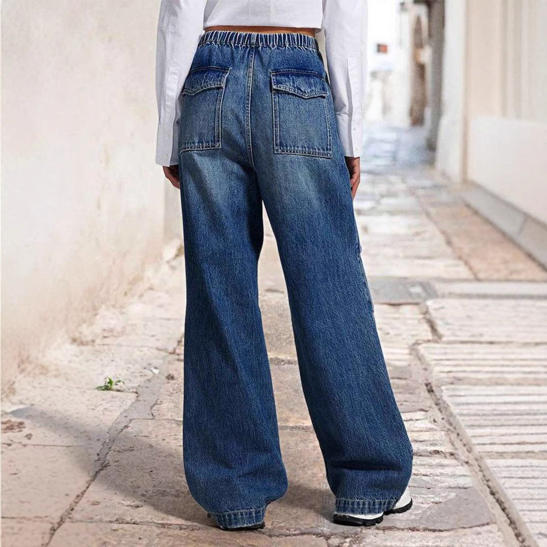 European And American Loose Jeans For Women