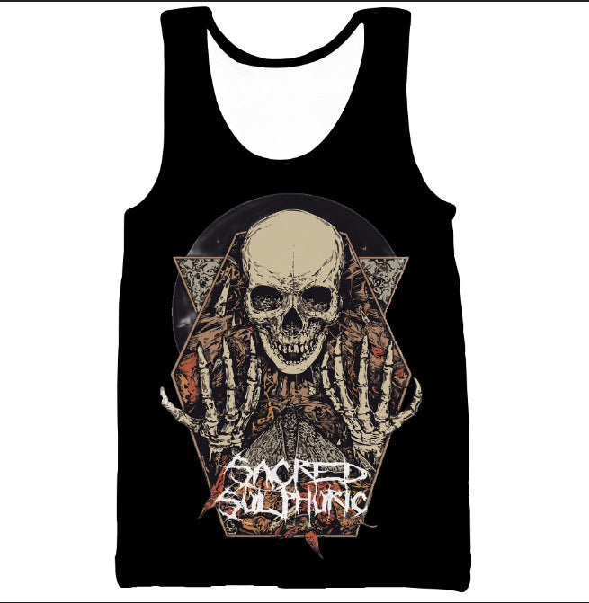 Digital Printing Men's Casual Breathable Short-sleeved Vest