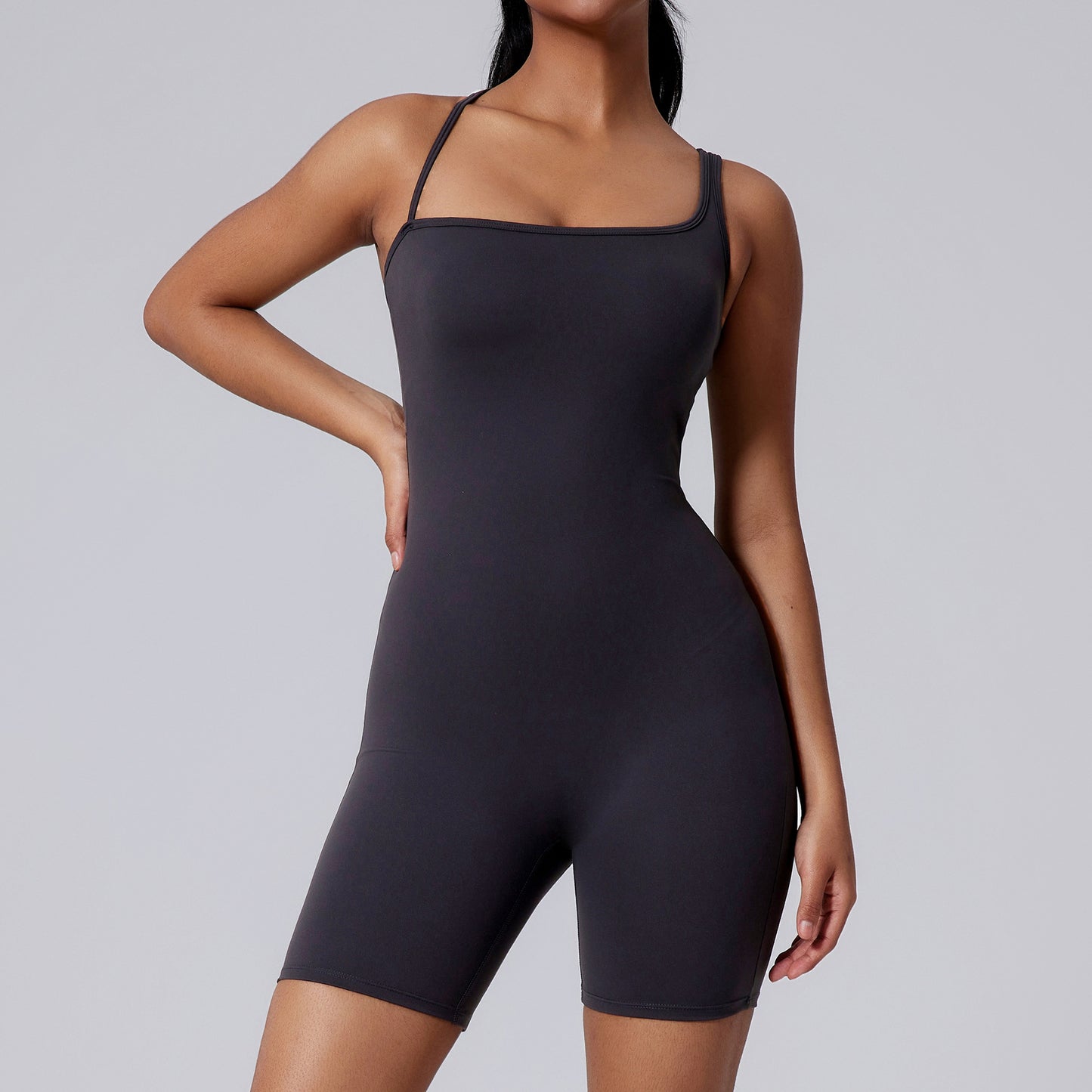 Asymmetric Beauty Back Yoga Clothes Dance Sports Jumpsuit