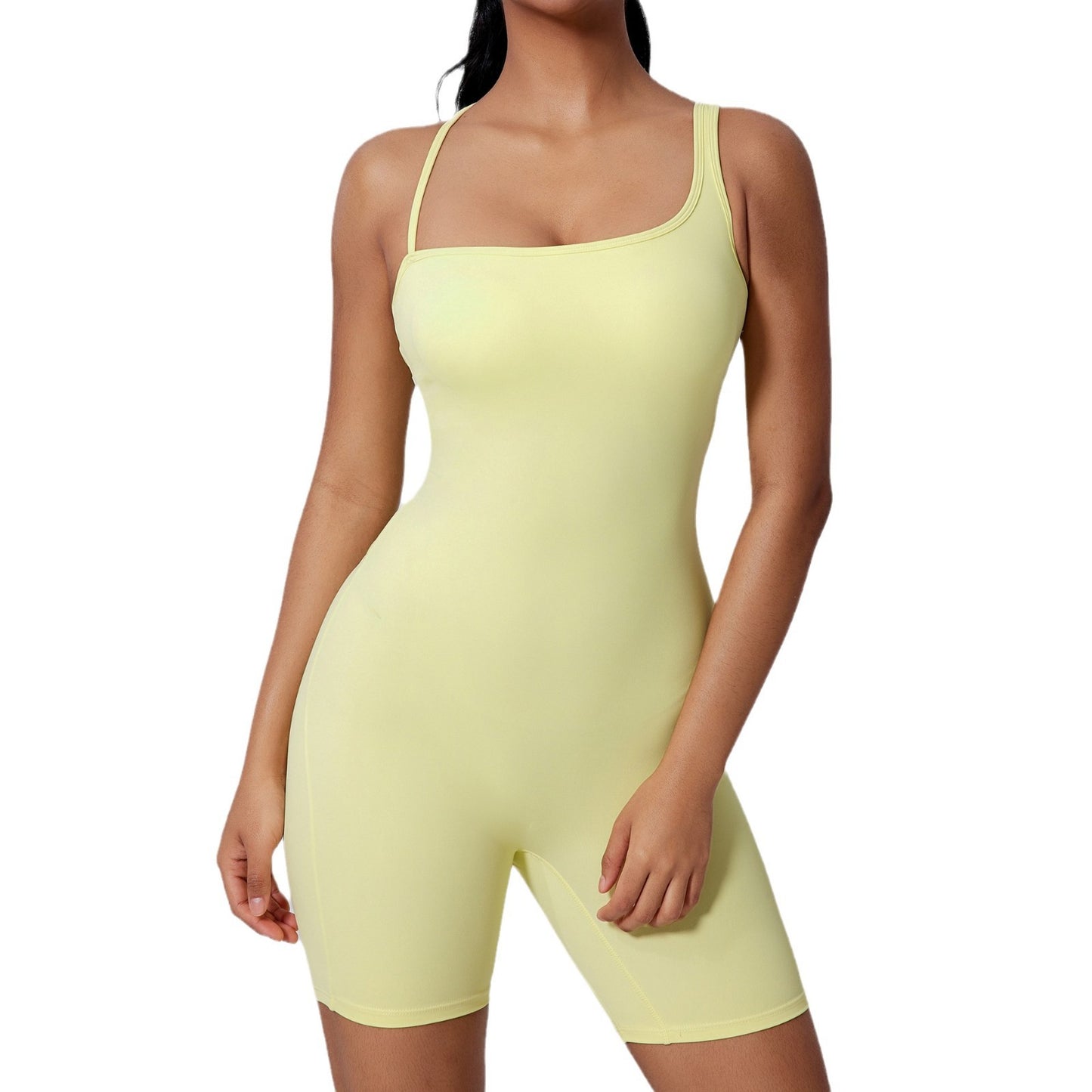Asymmetric Beauty Back Yoga Clothes Dance Sports Jumpsuit