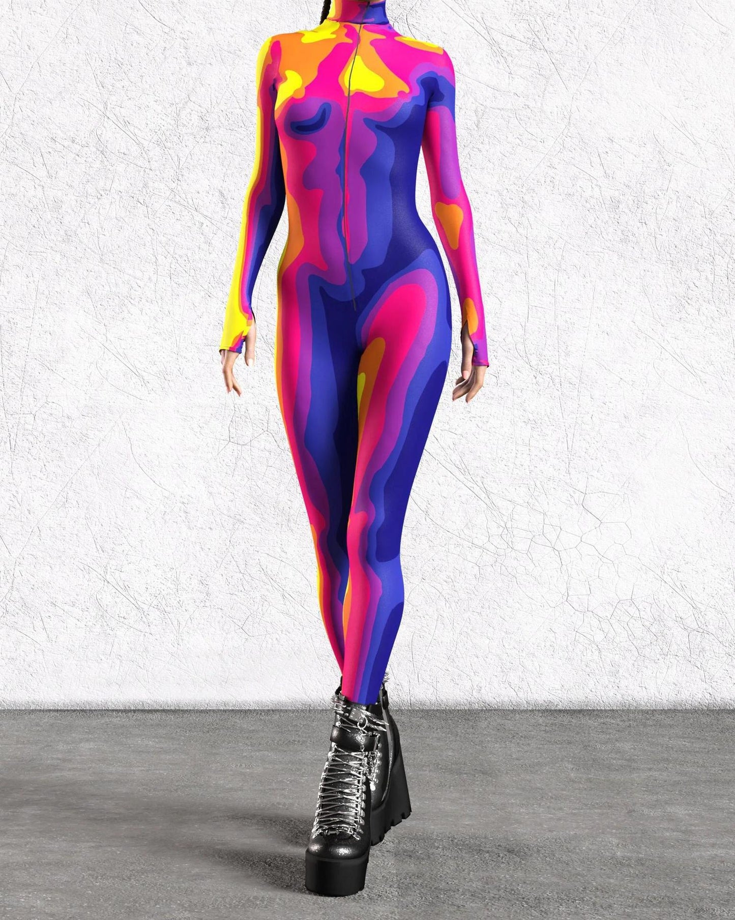 3D Digital Printing Cosplay One-piece Play Costume