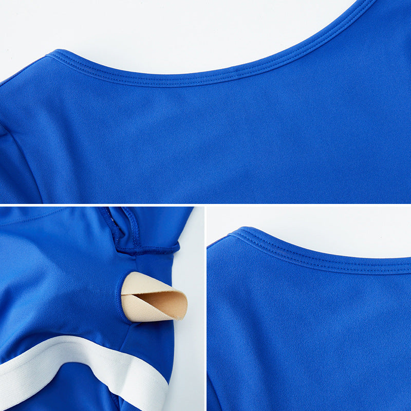 Autumn And Winter New Big U Back Long Sleeve Yoga Jumpsuit Women