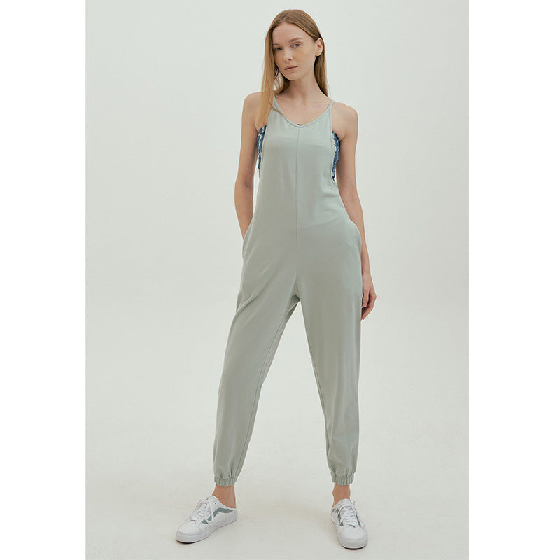Back Strap Fashion One-piece Yoga Pants