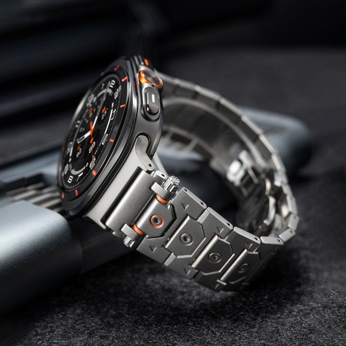 Butterfly Clasp Metallic Stainless Steel Strap