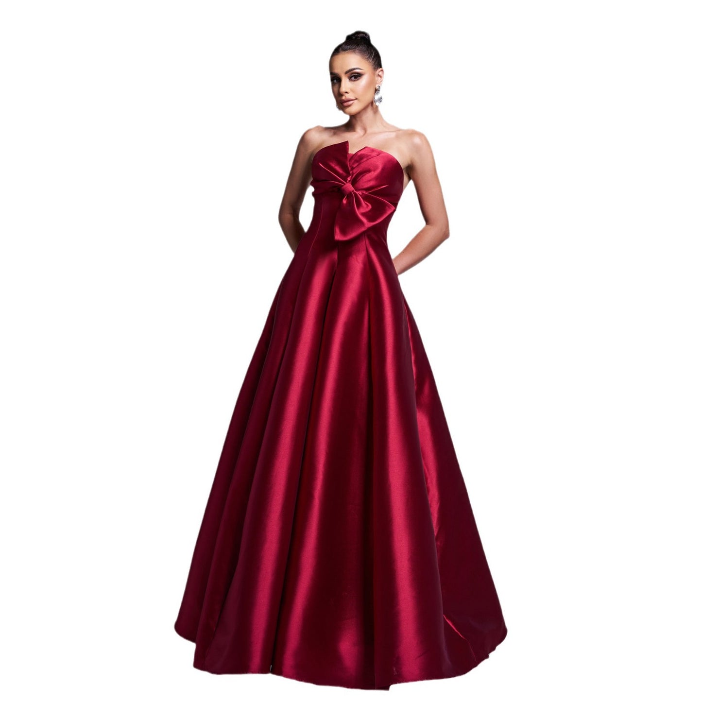 Elegant Long Banquet Bridesmaid Dress Women