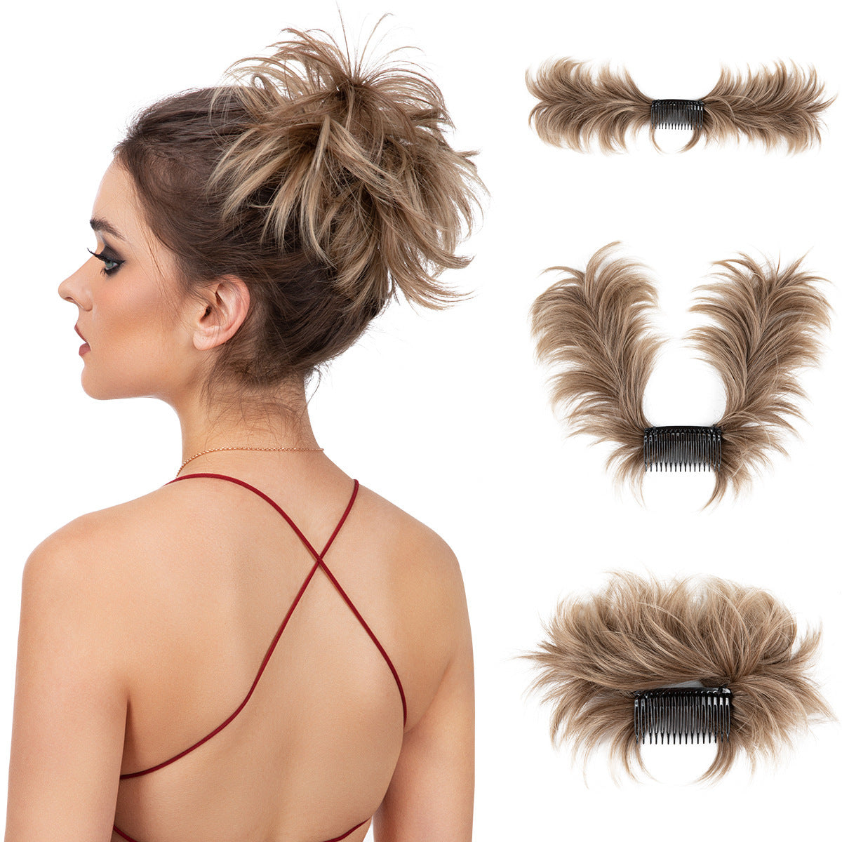 European And American Wig Set Women's Adjustable Grip
