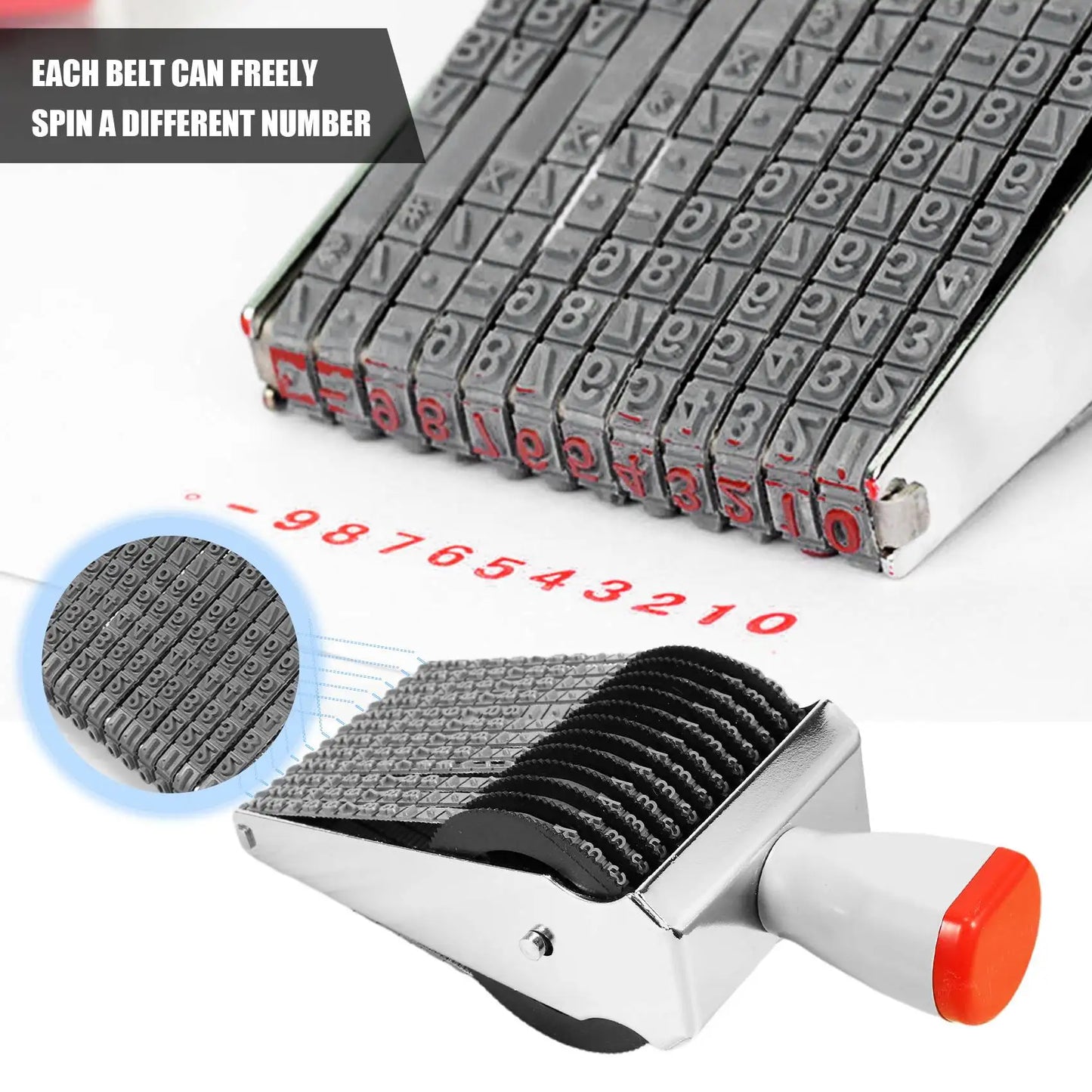 Exceptional! Multipurpose 12 Digit Alphabet Rolling Rubber Stamp English Letter Number Emboss Diy Scrapbooking Roller Stationery