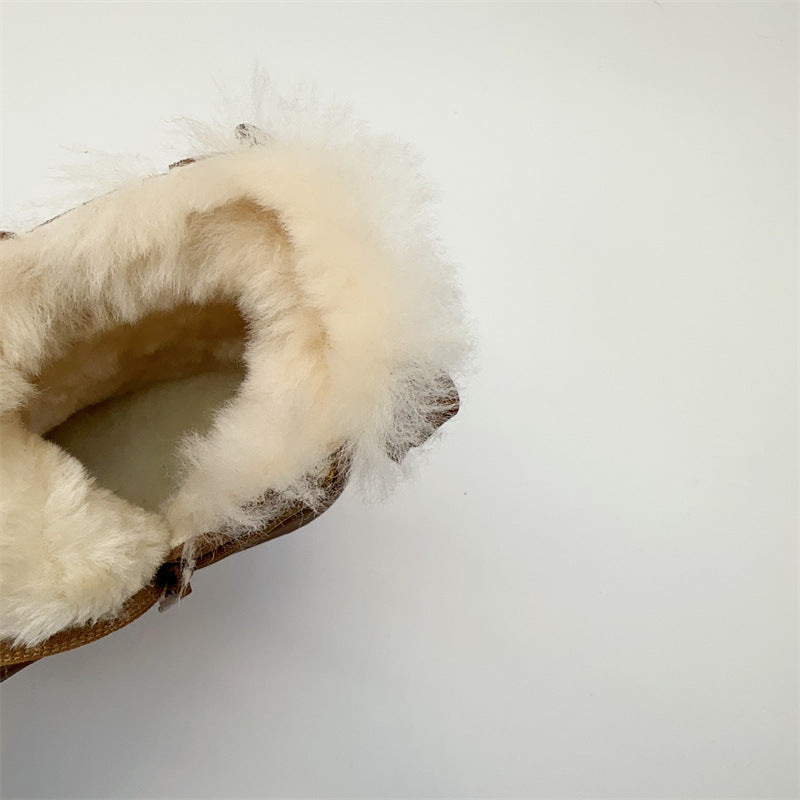 Children's Fur Integrated Cotton Boots