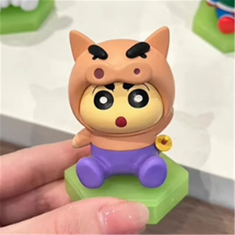 Crayon Shin-Chan Transformation Series Blind Box Ornaments Mystery Boxes Trendy Toys Figurines Model Dolls Surprise Gifts