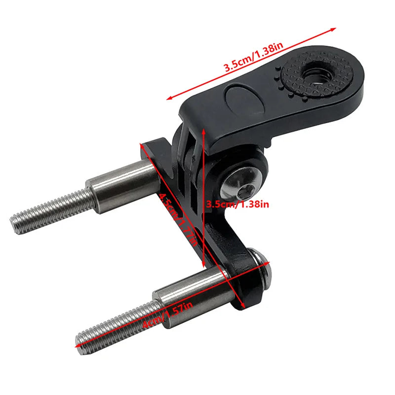 Bicycle Headlight Bracket Stem Mount Aluminum Alloy Cycling Front Light Holder Clip Camera Stand Connector Light Lamp Rack