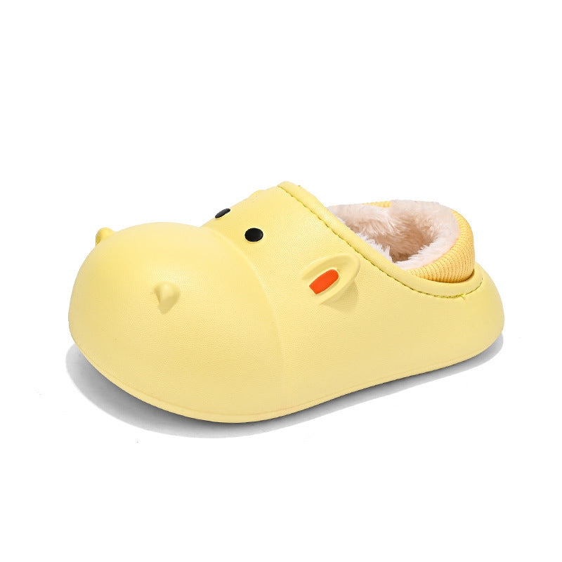 Children's Cotton Shoes Winter Fleece-lined Warm Cartoon Home Cotton Slippers