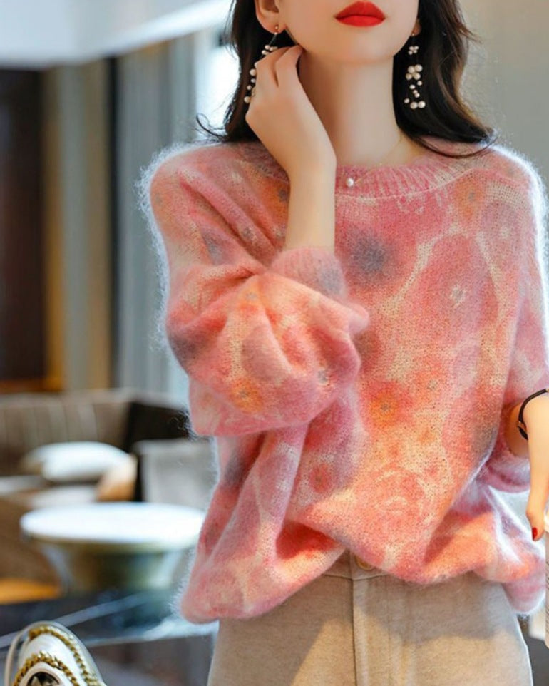 Fashion Personalized Ladies Loose Sweater Top