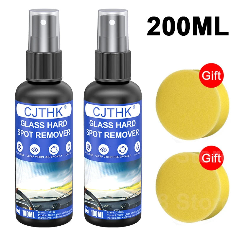 Car Glass Anti-rain Water Spray Repellent Nano Coating Hydrophobic Waterproof Agent Oil Film Removing Auto Glass Film Agent