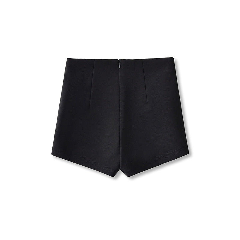 Black High Waist Casual Suit Pants Women's Loose Feeling