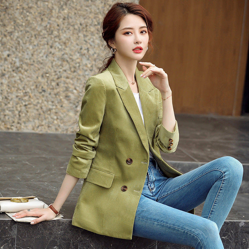 Casual British Style Waist Waist Small Suit Top Trend